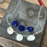 The Midnight Seranade: Handcrafted Lapis Lazuli & Sterling Silver Necklace