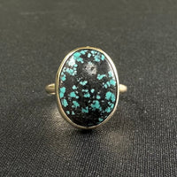 The Himalayan Spirit: Handcrafted 9ct Gold & Tibetan Turquoise Statement Ring
