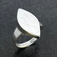 Marquise Sterling Silver Signet Ring