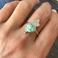 The Himalayan Harmony Ring: handcrafted Tibetan Turquoise & sterling silver statement ring