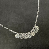 The Moonlight Serenade: handcrafted reversible sterling silver disc necklace