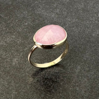 The Candy Floss: Handcrafted 9ct Gold & Pink Sapphire Ring