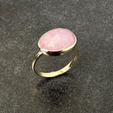 The Candy Floss: Handcrafted 9ct Gold & Pink Sapphire Ring