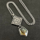 Handcrafted Labradorite & Sterling Silver Necklace