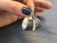 Silver Hoop Earrings | Handmade Hoop Earrings | Nimala Designs