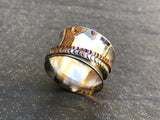 Sterling Silver Spinner Ring (Size 9.25 or S)