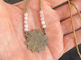 Mandala Pendant Necklace | Etched Mandala Necklace | Nimala Designs