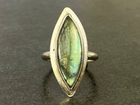 Handcrafted Sterling Silver & Labradorite Statement Ring