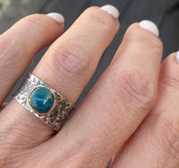 Blue Apatite Ring | Apatite Stone Ring | Nimala Designs