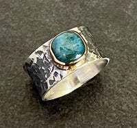 Blue Apatite Ring | Apatite Stone Ring | Nimala Designs