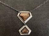 Sapphire Pendant Necklace | Brown Sapphire Necklace | Nimala Designs
