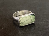 Green Jasper Ring | Jasper Stone Ring | Nimala Designs