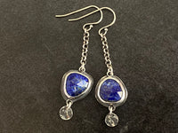 Handcrafted Sterling Silver & Lapis Lazuli Dangle Earrings