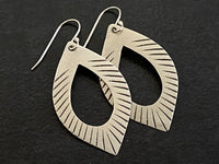 Silver Leaf Earrings | Dangle Leaf Earrings | Nimala Designs