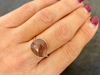 Strawberry Quartz Ring | Quartz Gemstone Ring | Nimala Designs
