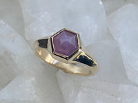 Solid 9ct Gold & Sapphire Ring