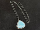 The Celestial Dreamer: handcrafted sterling silver & Larimar Necklace