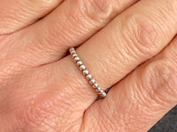 Pearl Sterling Silver Stacking Ring