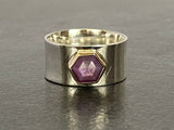 Pink Sapphire Ring | Sapphire Band Ring | Nimala Designs