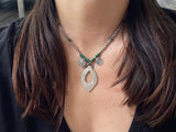 Sterling Silver Necklace with Turquoise