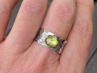 Peridot Stone Ring | Peridot Birthstone Ring | Nimala Designs